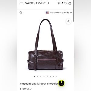 Samo Ondoh Museum bag M goat chocolate